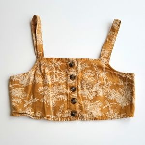 American Eagle AE Mustard crop top size medium M